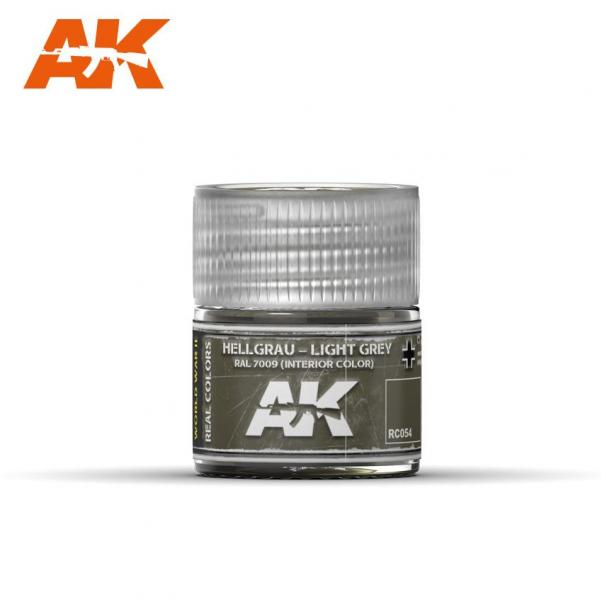 Ak-Interactive: Real Colors - Hellgrau-Light Grey Ral7009 (Interior Color) 10Ml