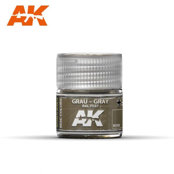 Ak-Interactive: Real Colors - Grau-Gray Ral 7027 10Ml