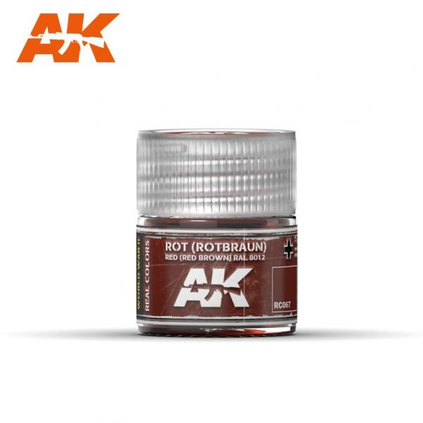 Ak-Interactive: Real Colors - Rot (Rotbraun) Red Brown Ral 8012 10Ml