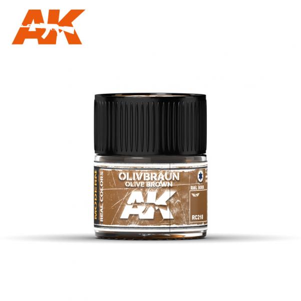 Ak-Interactive: Real Colors - Olive Braun-Olive Brown Ral 8008 10Ml