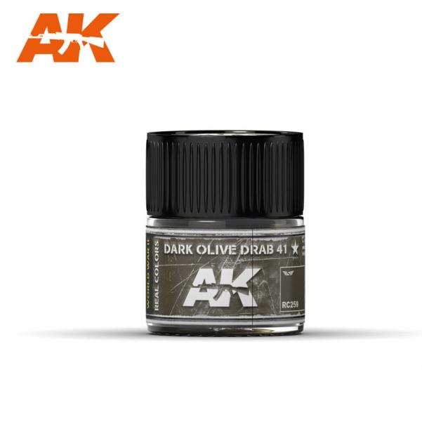 Ak-Interactive: Real Colors - Dark Olive Drab 41 10Ml