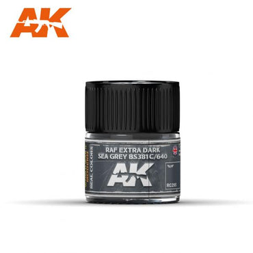 Ak-Interactive: Real Colors - Raf Extra Dark Sea Grey Bs381C/640 - 10Ml