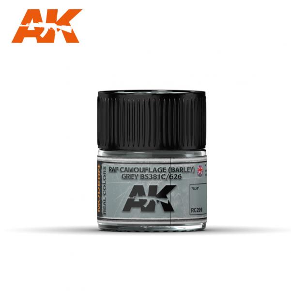 Ak-Interactive: Real Colors - Raf Camouflage (Barley) Grey Bs381C/626 - 10Ml