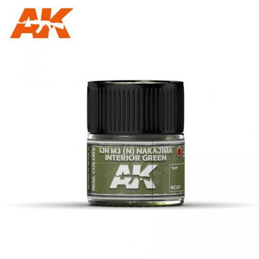 Ak-Interactive: Real Colors - Ijn M3 (N) Nakajima Interior Green 10Ml