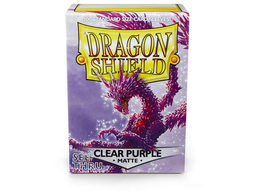 Dragon Shield Sleeves Matte Clear Purple