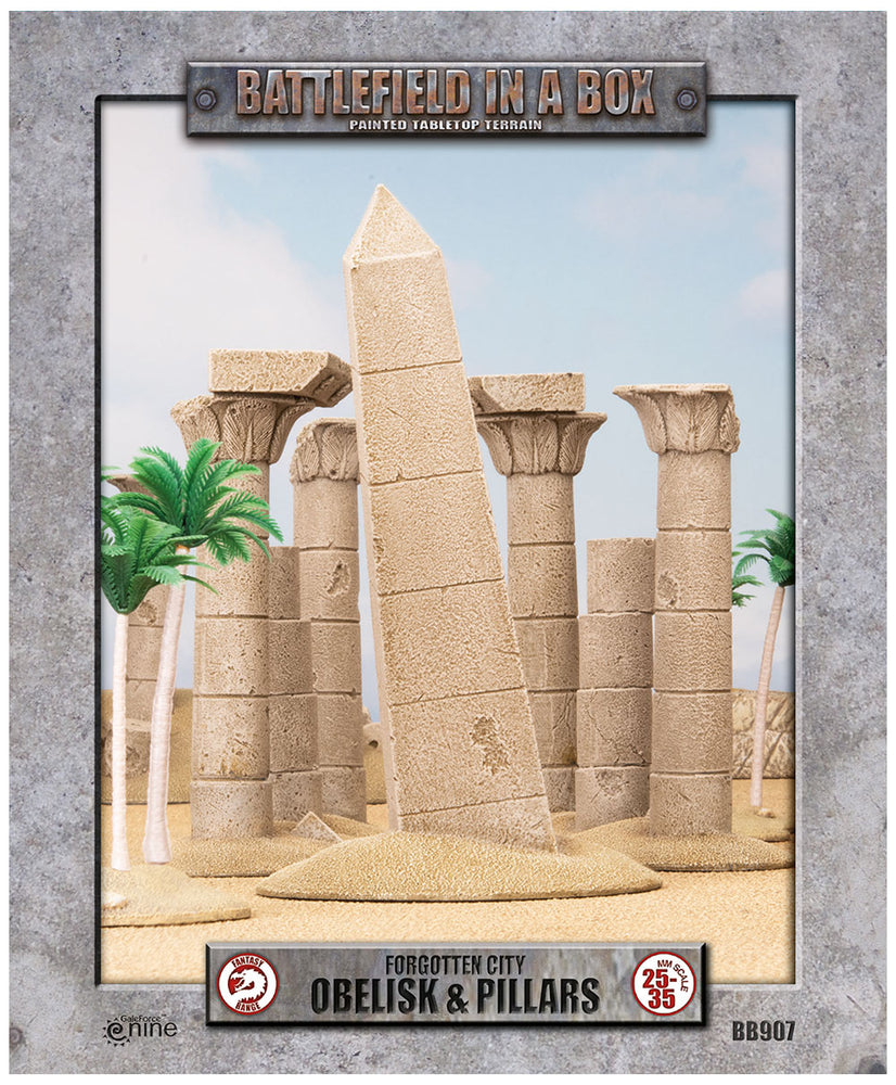 Forgotten City - Obelisk & Pillars (x8) - 30mm