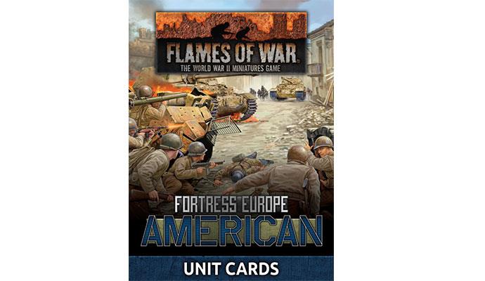 Flames of War: American Unit Cards