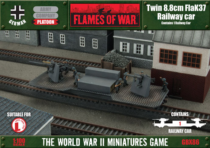 Flames of War: German Twin 8.8cm FlaK Railway Car