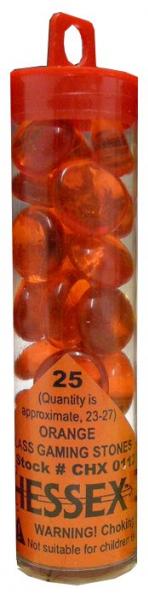 Chessex Orange Gaming Stones (20 or more)