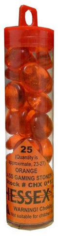 Chessex Orange Gaming Stones (20 or more)