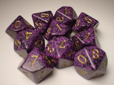 Chessex Dice Sets: Hurricane Speckled d10 Set (10)