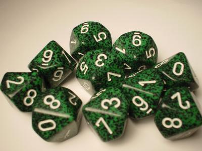 Chessex Dice Sets: Recon Speckled d10 Set (10)