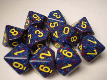 Chessex Dice Sets: Twilight Speckled d10 Set (10)