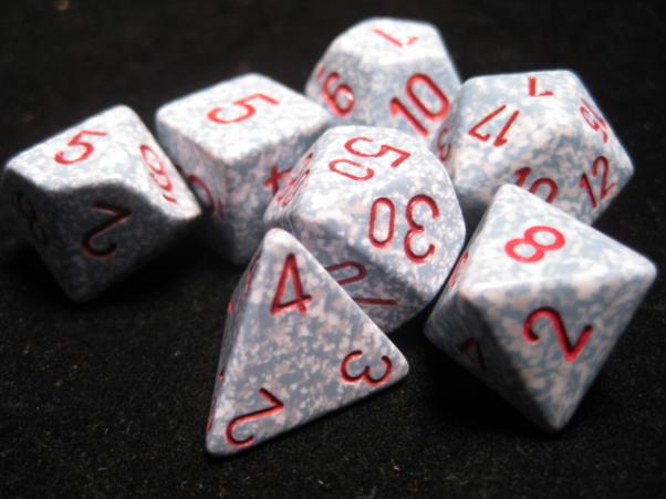 Chessex Dice Sets: Air Poly 7-dice Cube