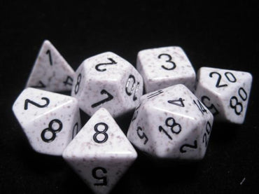 Chessex Dice Sets: Arctic Camo Poly 7-dice Cube
