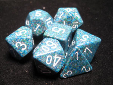 Chessex Dice Sets: Polyhedral Speckled Sea 7-dice Set