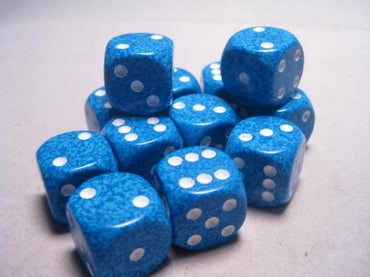 Chessex Dice Sets: Water Speckled 16mm d6 (12)