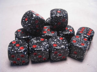 Chessex Dice Sets: Space Speckled 16mm d6 (12)