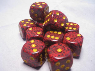 Chessex Dice Sets: Mercury Speckled 16mm d6 (12)