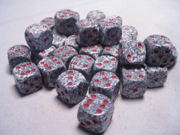 Chessex Dice Sets: Granite Speckled 12mm d6 (36)