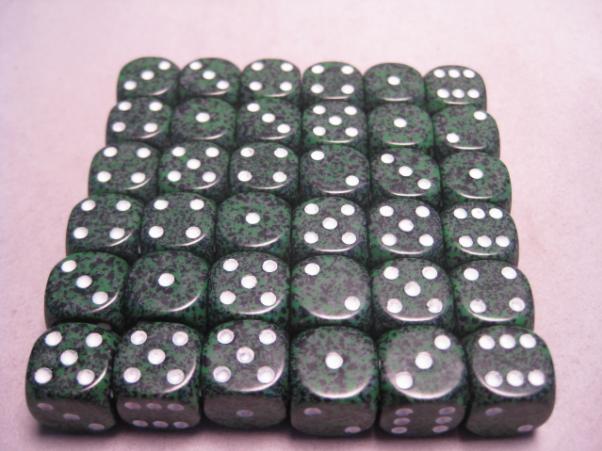 Chessex Dice Sets: Recon Speckled 12mm d6 (36)