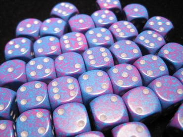 Chessex Dice Sets: Silver Tetra Speckled 12mm d6 (36)
