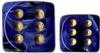 Chessex Dice Sets: Blue/Gold Vortex 12mm d6 (36)