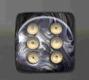 Chessex Dice Sets: Black/Gold Lustrous 12mm d6 (36)