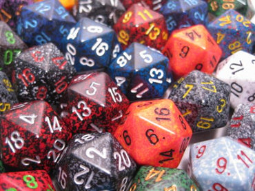 Chessex Bulk Dice Sets: Assorted Signature Polyhedral d20 Bag (50)