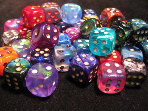 Chessex Bulk Dice Sets: Assorted Signature 16mm d6 Bag (50)