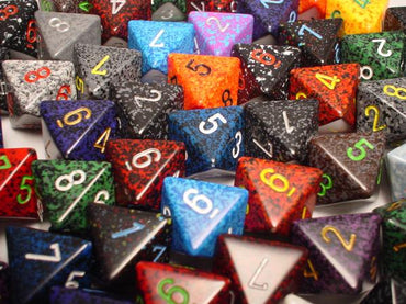 Chessex Bulk Dice Sets: Assorted Speckled d8 Bag (50)