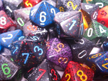 Chessex Bulk Dice Sets: Assorted Speckled d10 Bag (50)
