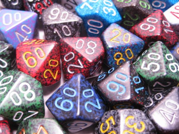 Chessex Bulk Dice Sets: Assorted Speckled Percentile d00 Bag (50