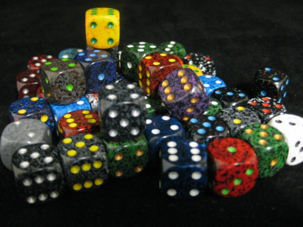 Chessex Bulk Dice Sets: Assorted Speckled 12mm d6 Bag (50)
