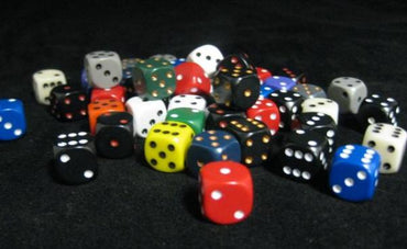 Chessex Bulk Dice Sets: Assorted Opaque 12mm d6 Bag (50)