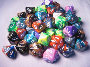 Chessex Bulk Dice Sets: Gemini # 6 Bag of d10 (50)