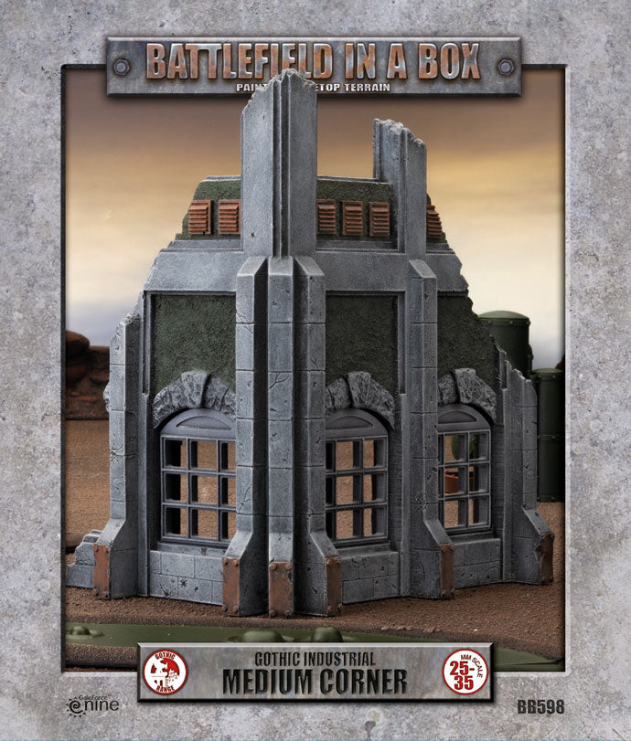 Gothic Industrial - Medium Corner (x1) - 30mm