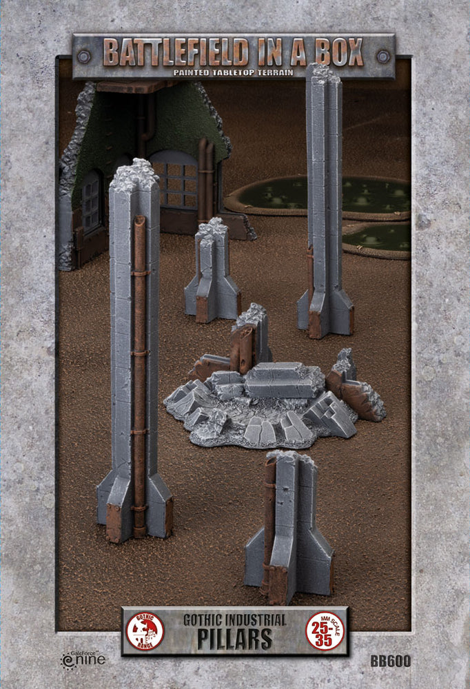 Gothic Industrial - Pillars (x1) - 30mm