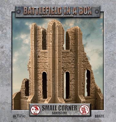 Gothic Battlefields - Small Corner - White (x2) - 30mm