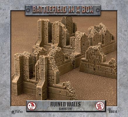 Gothic Battlefields - Walls - White (x5) - 30mm