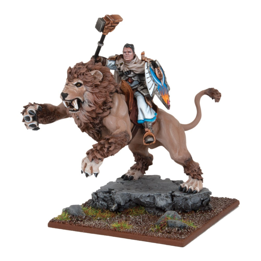 Kings of War: Basilean Grand Master Sallustis riding Nakir