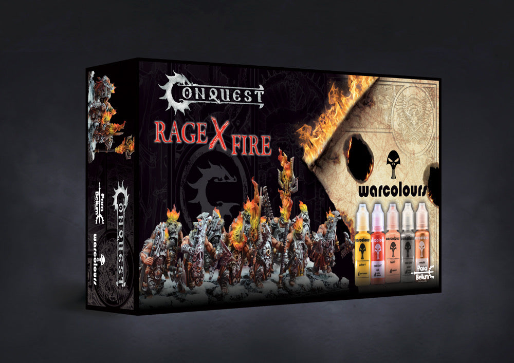 Conquest: Rage X Fire Warcolours Paint Set