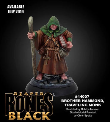 Reaper Miniatures Bones Black: Brother Hammond, Monk