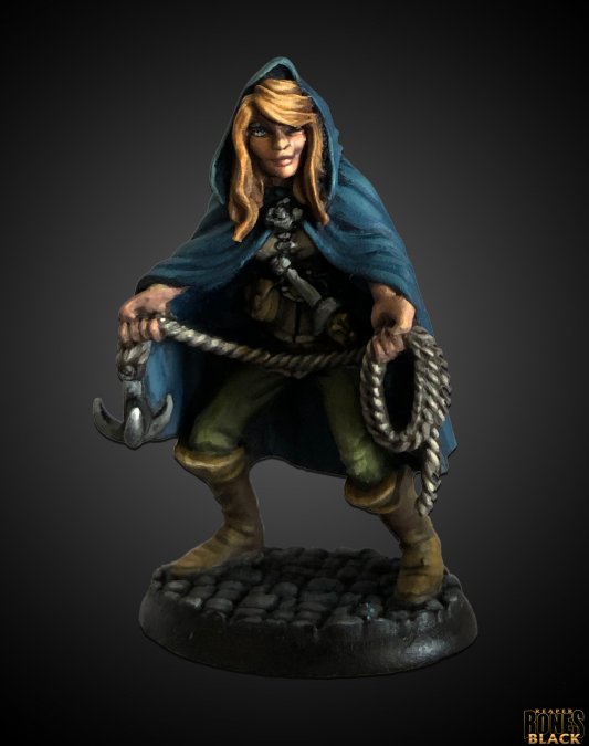 Reaper Miniatures Bones Black: Daschelle, Female Rogue
