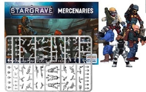 Figurines Mercenaires Stargrave – 20 Personnages 28 Mm – Kit Plastique Multi-Pièces – Jeu De Sci-Fi – Coffret