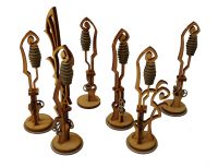 Twisted Street Lamps x6