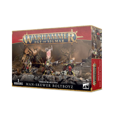 Warhammer Aged of Sigma: Orruk Warclans Man-Skewer Boltboyz