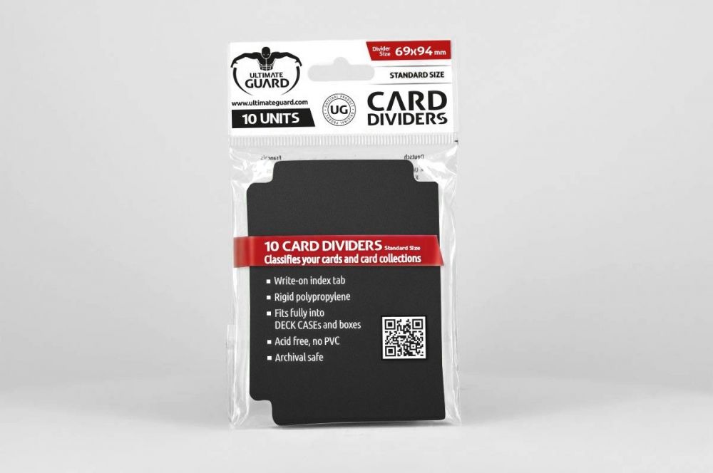 Ultimate Guard: Card Dividers Standard Size Black (10)