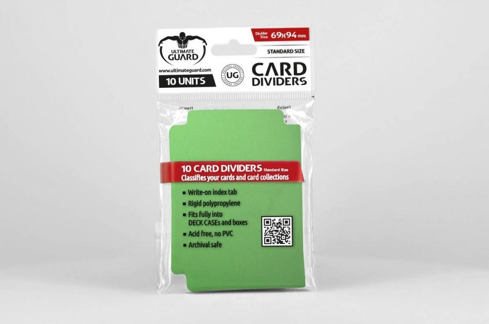 Ultimate Guard: Card Dividers Standard Size Green (10)