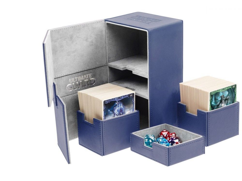 Ultimate Guard Twin Flip n Tray Deck Case 200+ Xeno Blue